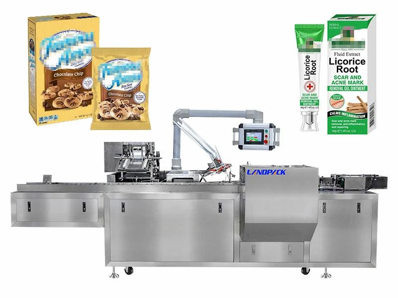 Multifunktionale Kartoniermaschine, horizontaler Kartonierer für Tuben, Beutel und Flaschen