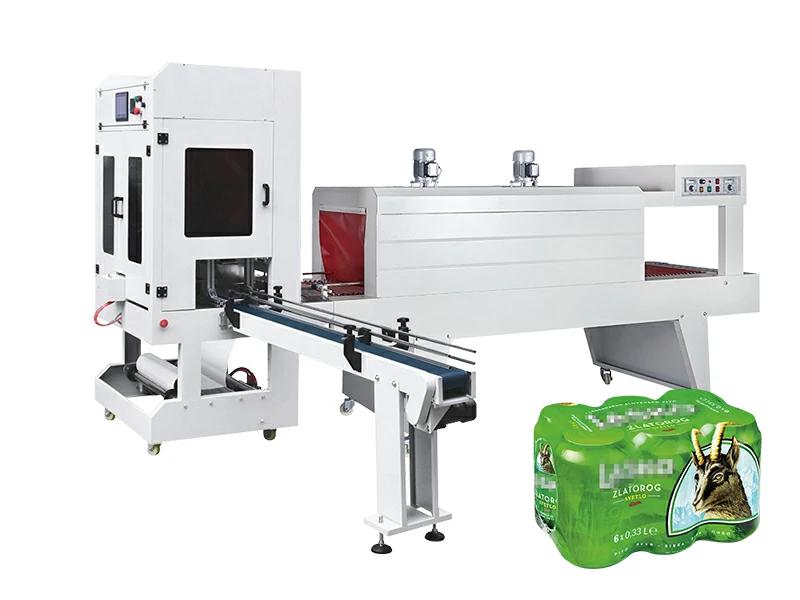 Fully Automatic Carton Case Bottle Box Shrink Wrap Machine