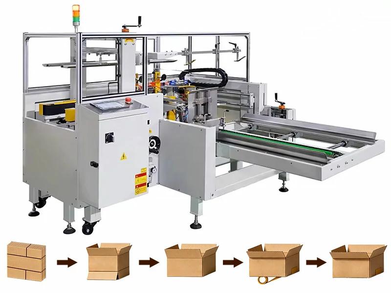 Automatic Carton Erecting Machine Corrugated Cardboard Case Erector