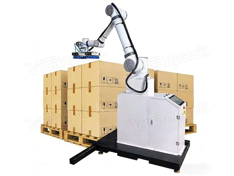 Automatic Robot Palletizer Machine Bucket Bag Case Small Palletizing Stacker