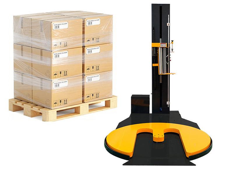 Automatic Pallet Stretch Wrapping Machine Forklift Type Pallet Wrapper