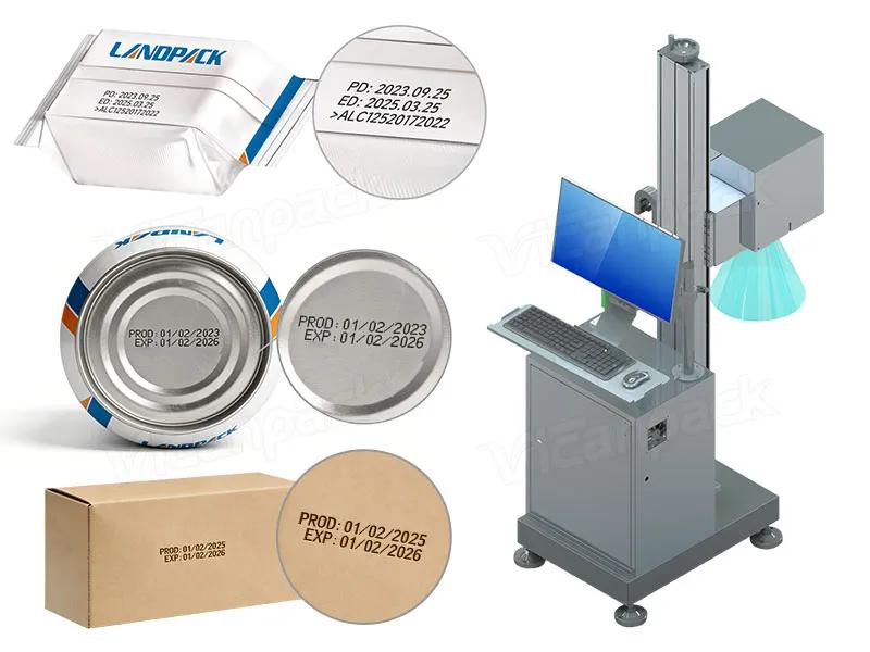 Laser Coding Machine Metal Carton Bucket Laser Batch Coding Machine